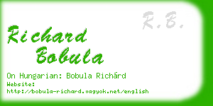 richard bobula business card
